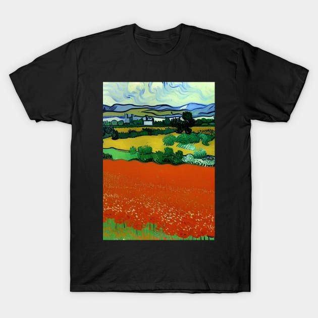 EVOCATIVE POPPY FIELD VAN GOGH STYLE T-Shirt by sailorsam1805